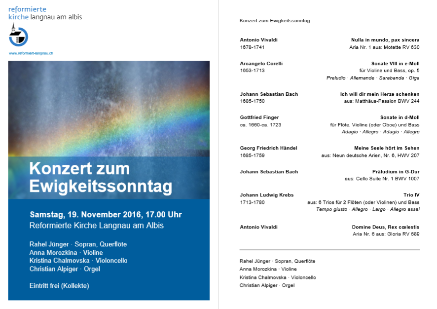 Konzert Langnau 2016